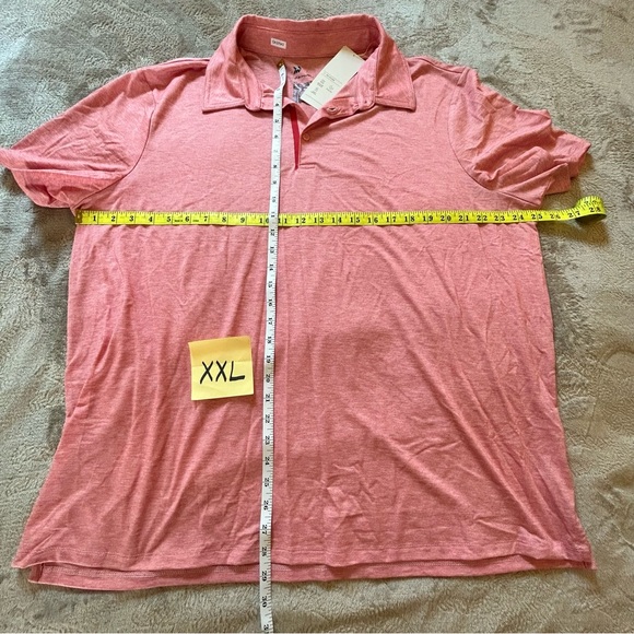 NWT All in Motion mens pink polo shirt quick dry moisture wicking Size XXL - Picture 8 of 8